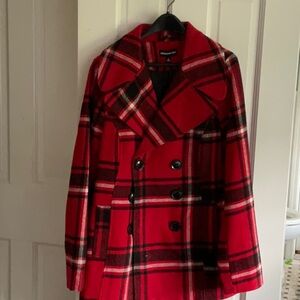 Red Pea coat